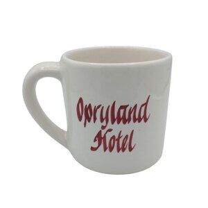 Coffee Mug Opryland Hotel Good Morning Porcelain Vintage White Cup 3.75 Souvenir
